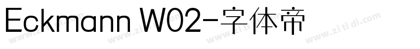 Eckmann W02字体转换